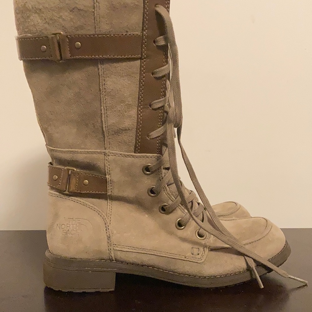 The North Face Tan Combat Style Winter Boots